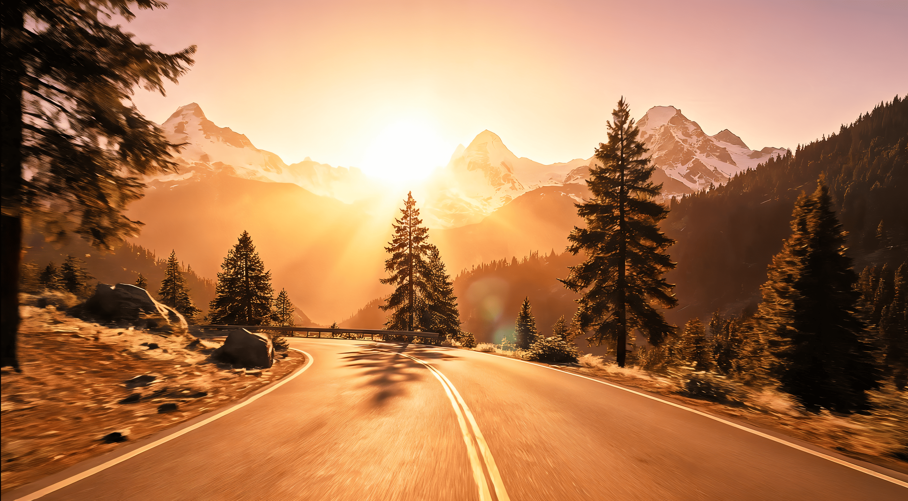 Mountain Drive — AI world preview